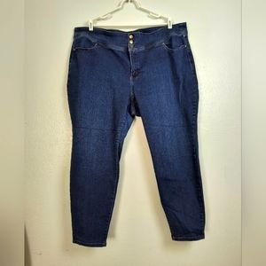 Lane Bryant High Rise Jegging Pant Size 26 Dark Wash Flex Magic Waistband